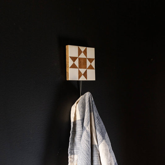 Barn Quilt Pattern Wall Hook