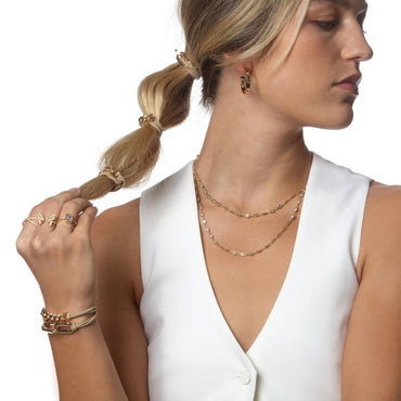 2-in-1 Bracelet Hair Tie Set