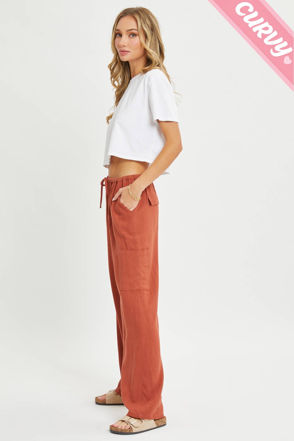 Brick Linen Pants