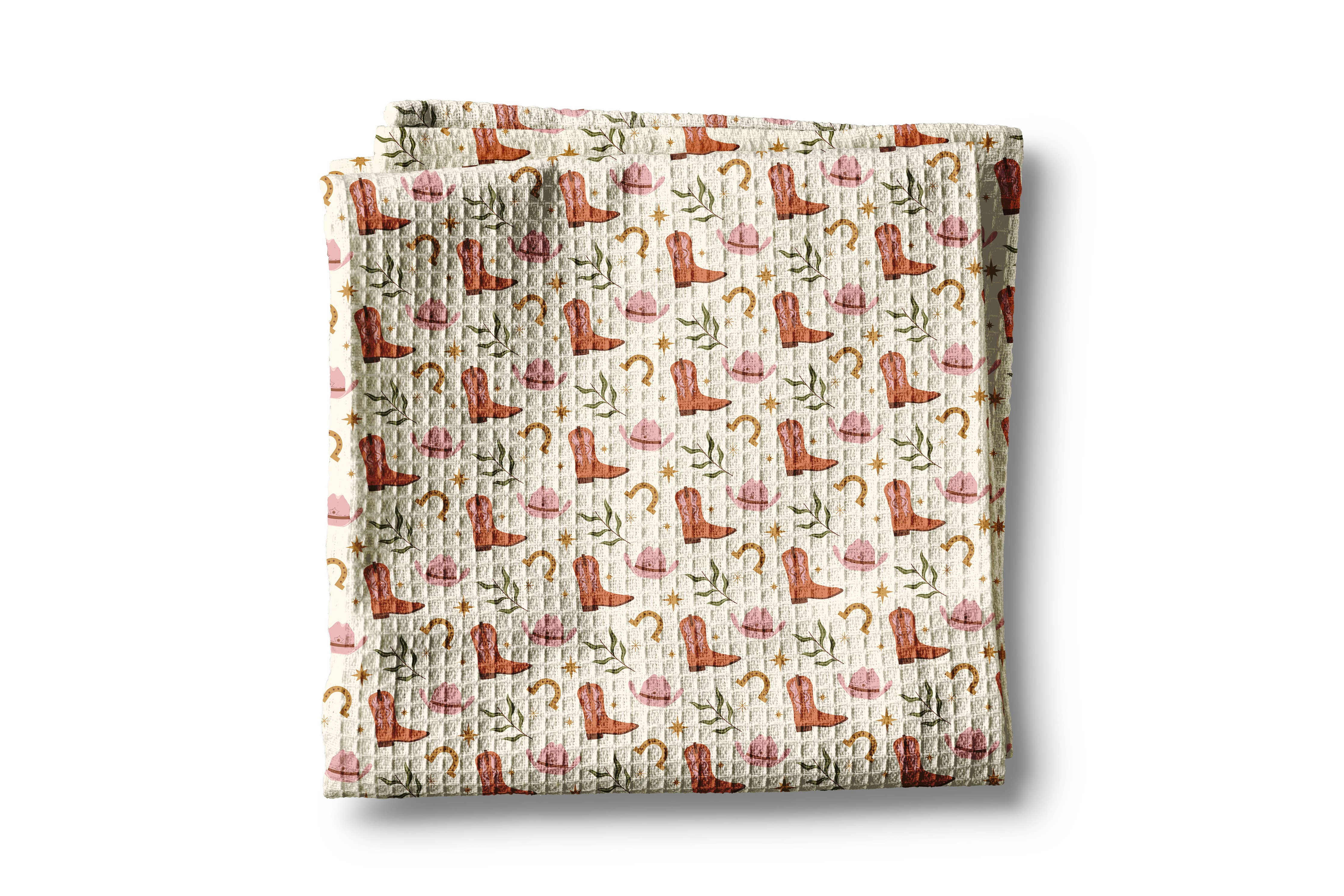 Retro Cactus Kitchen Towel