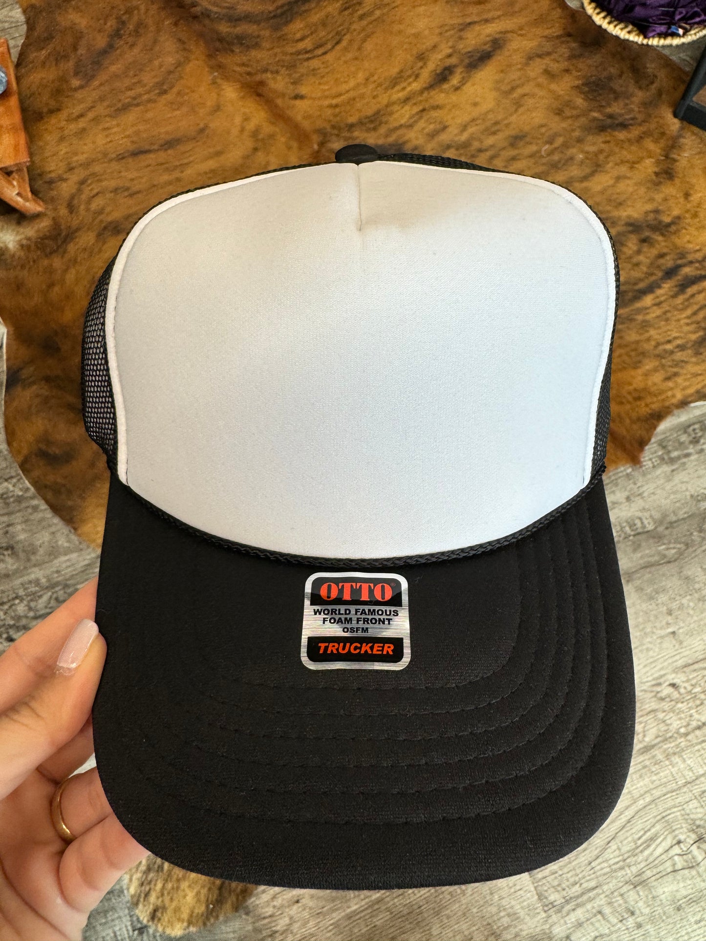 Otto White & Black Trucker Hat