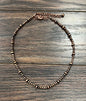 16" Copper Bead Necklace