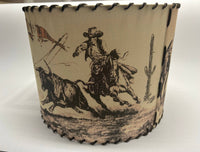 Lampshade Will James on the Plains Antique