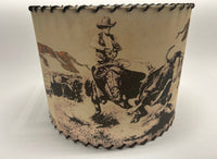 Lampshade Will James on the Plains Antique