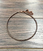 15" 4mm Copper Bead Necklace
