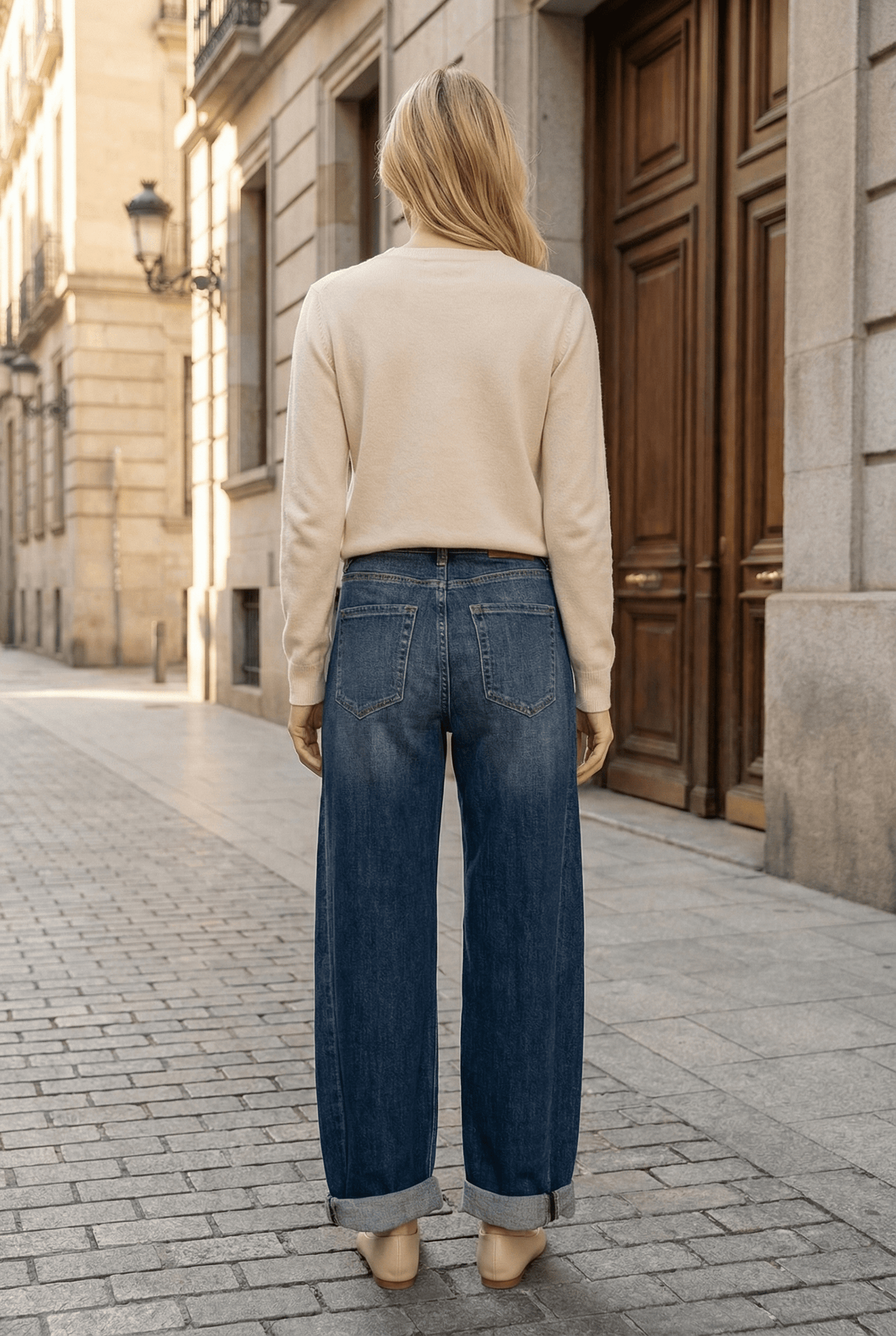 Tapered Relaxed Barrel Jeans