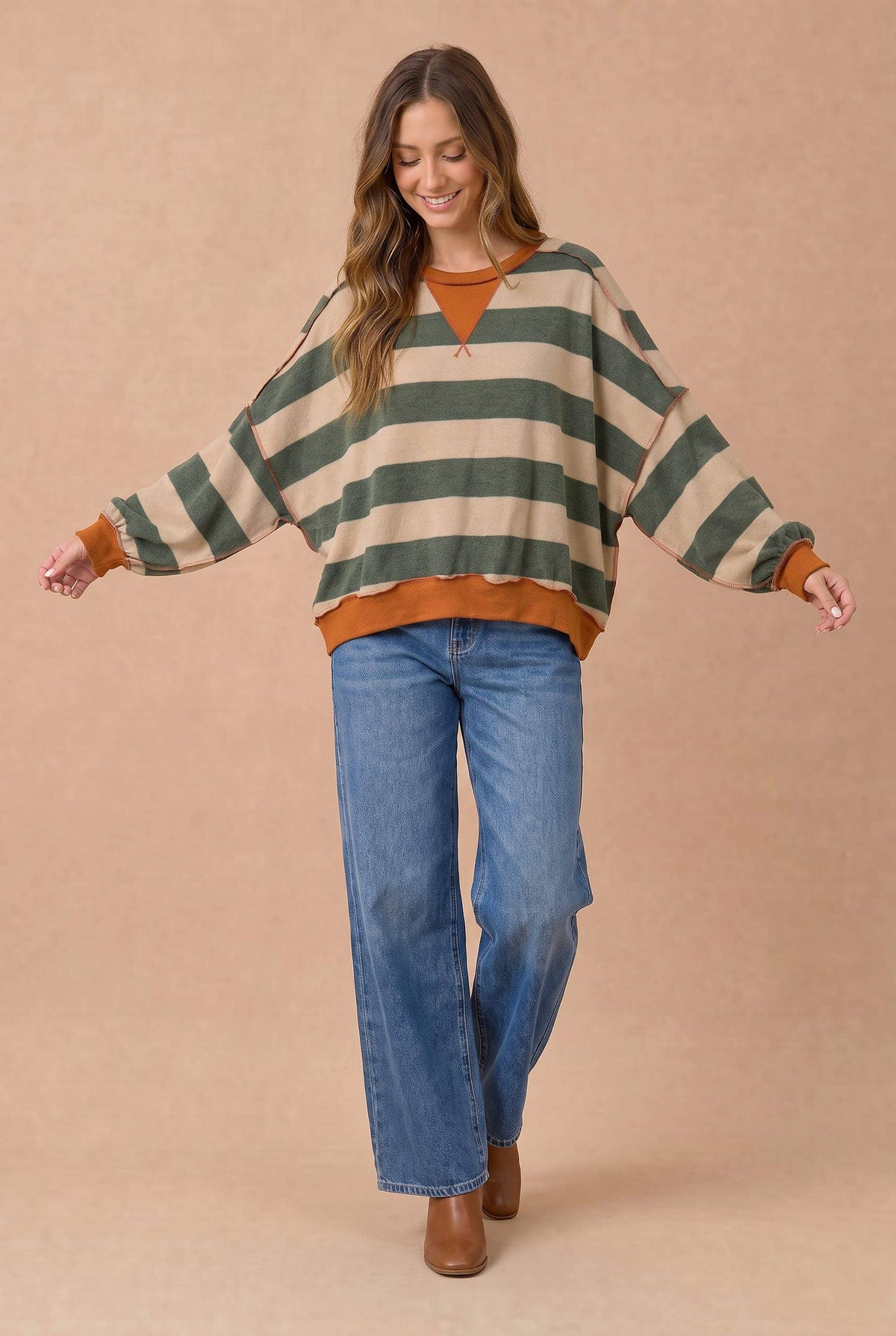 Striped Hacci Top