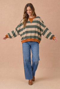 Striped Hacci Top
