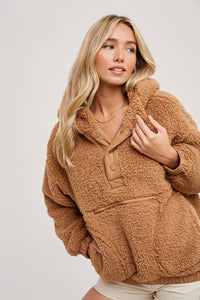 Sherpa Hoodie Pullover