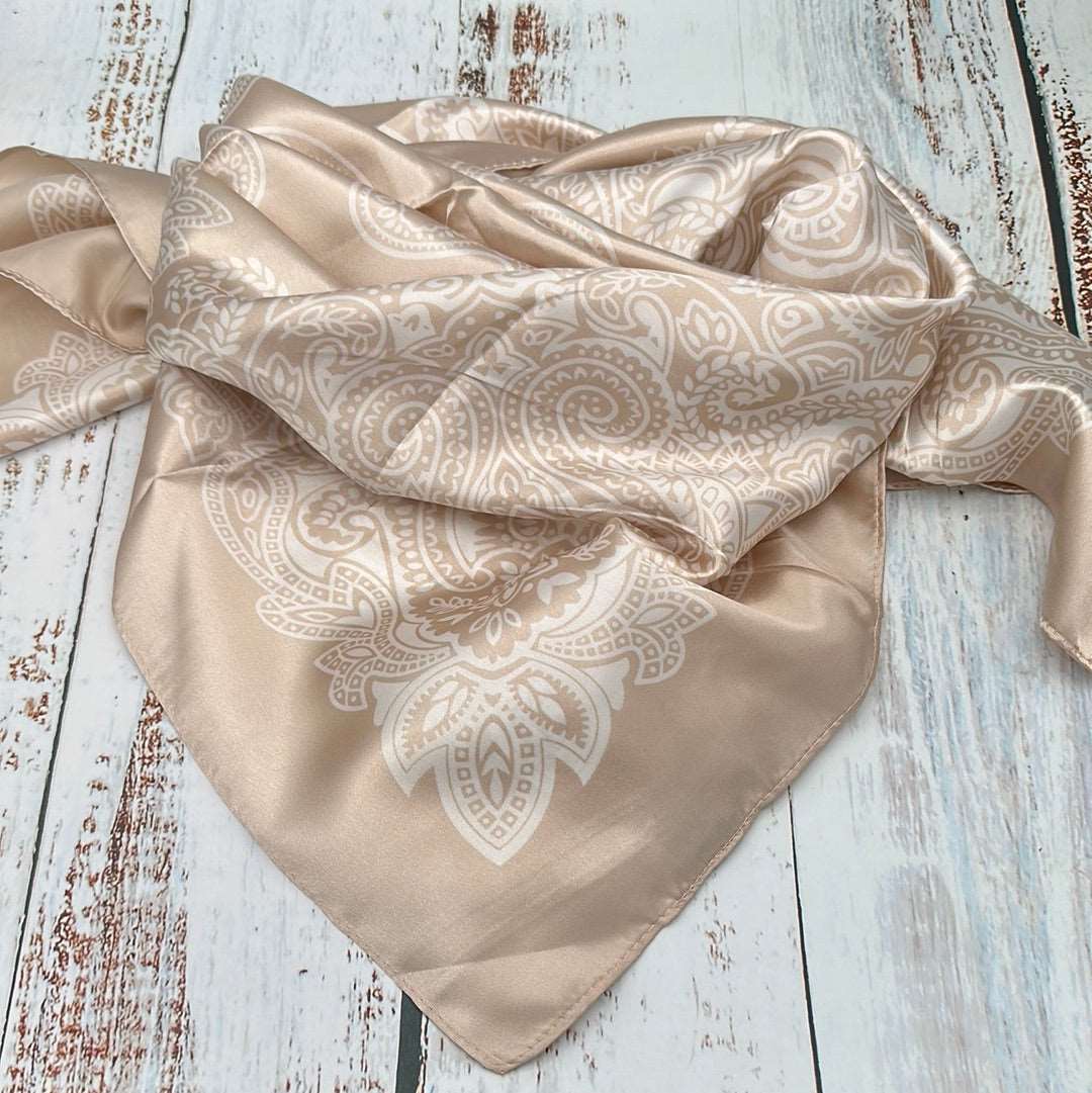 New Cream Paisley Wild Rag