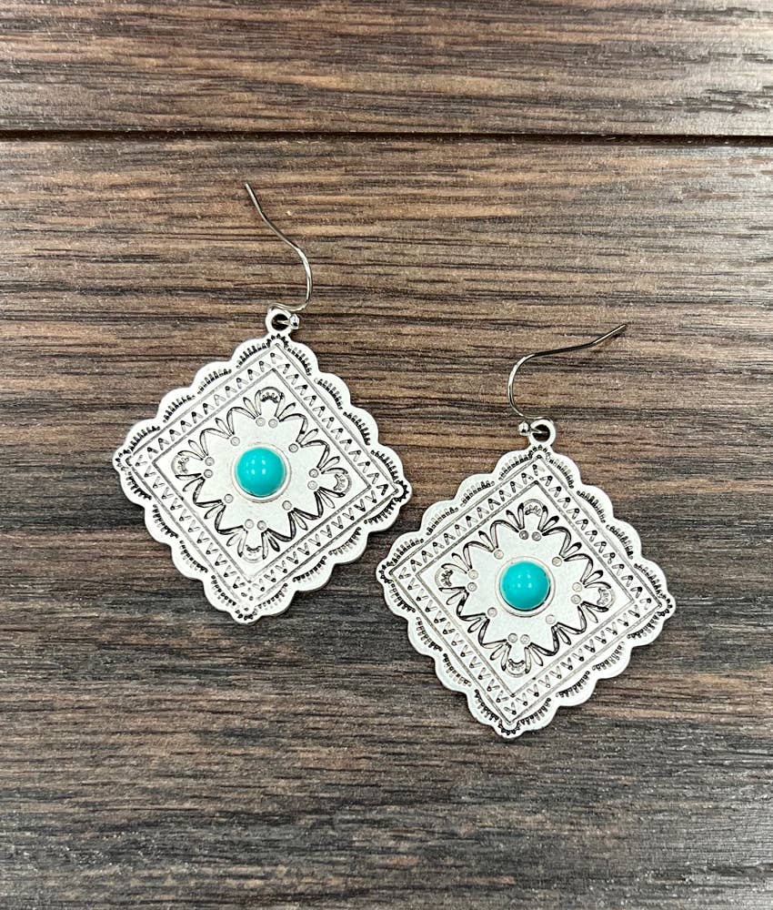 Concho Turquoise Earrings