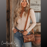 Stampede Tooled Leather Purse