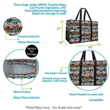 Country Side Moo Utility Tote