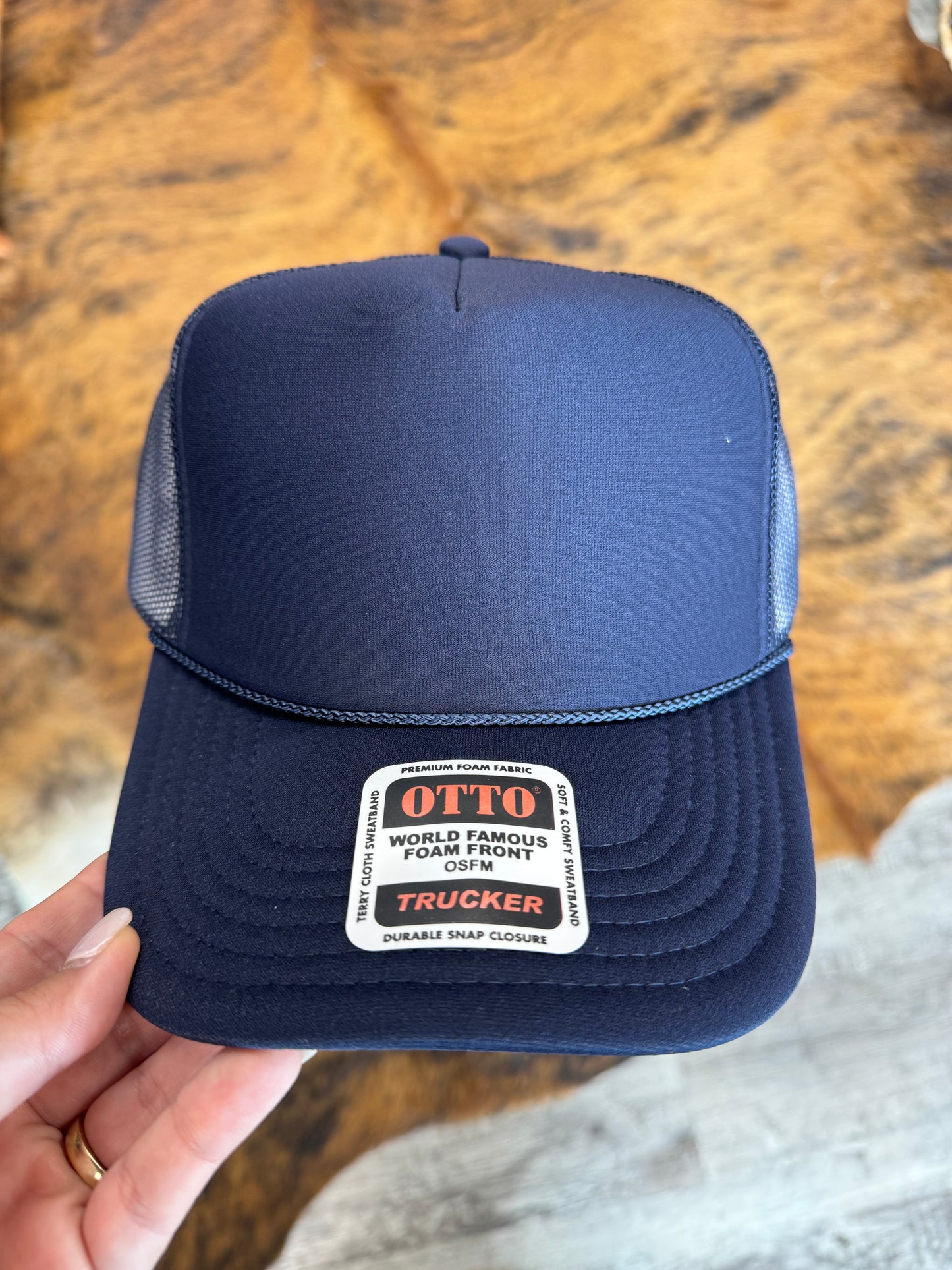 Otto Navy Blue Trucker Hat