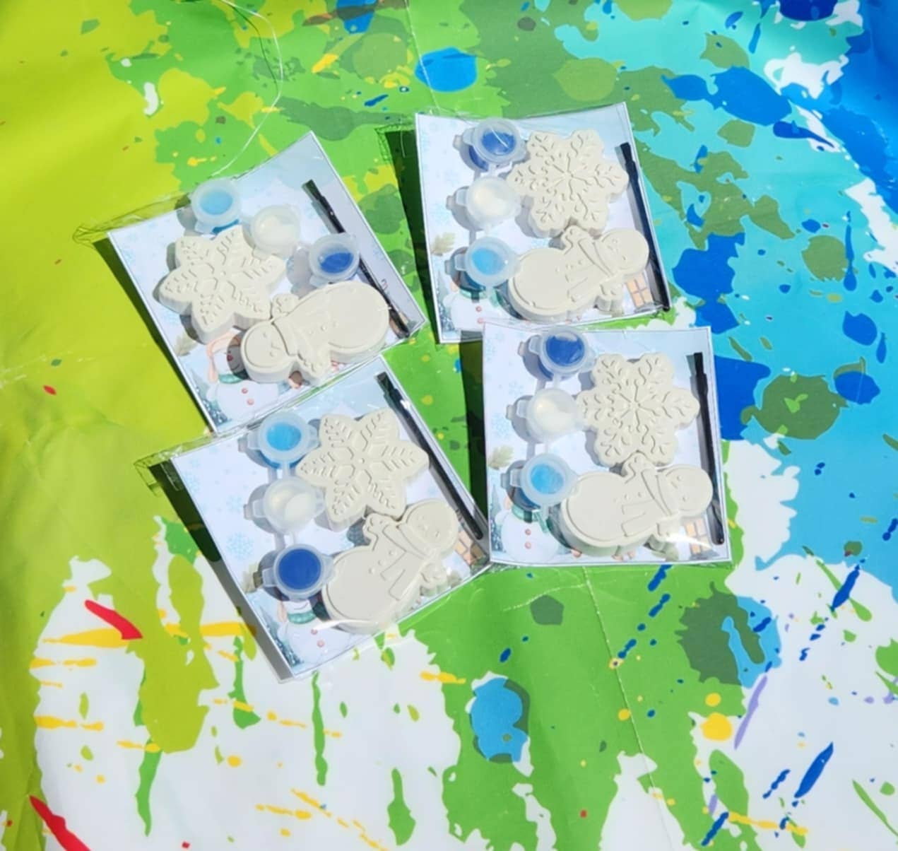 Snowmen, Snowflake Paint your own Kits