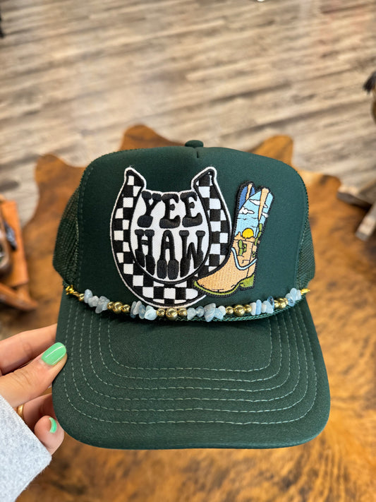 Yeehaw Boot Trucker Hat