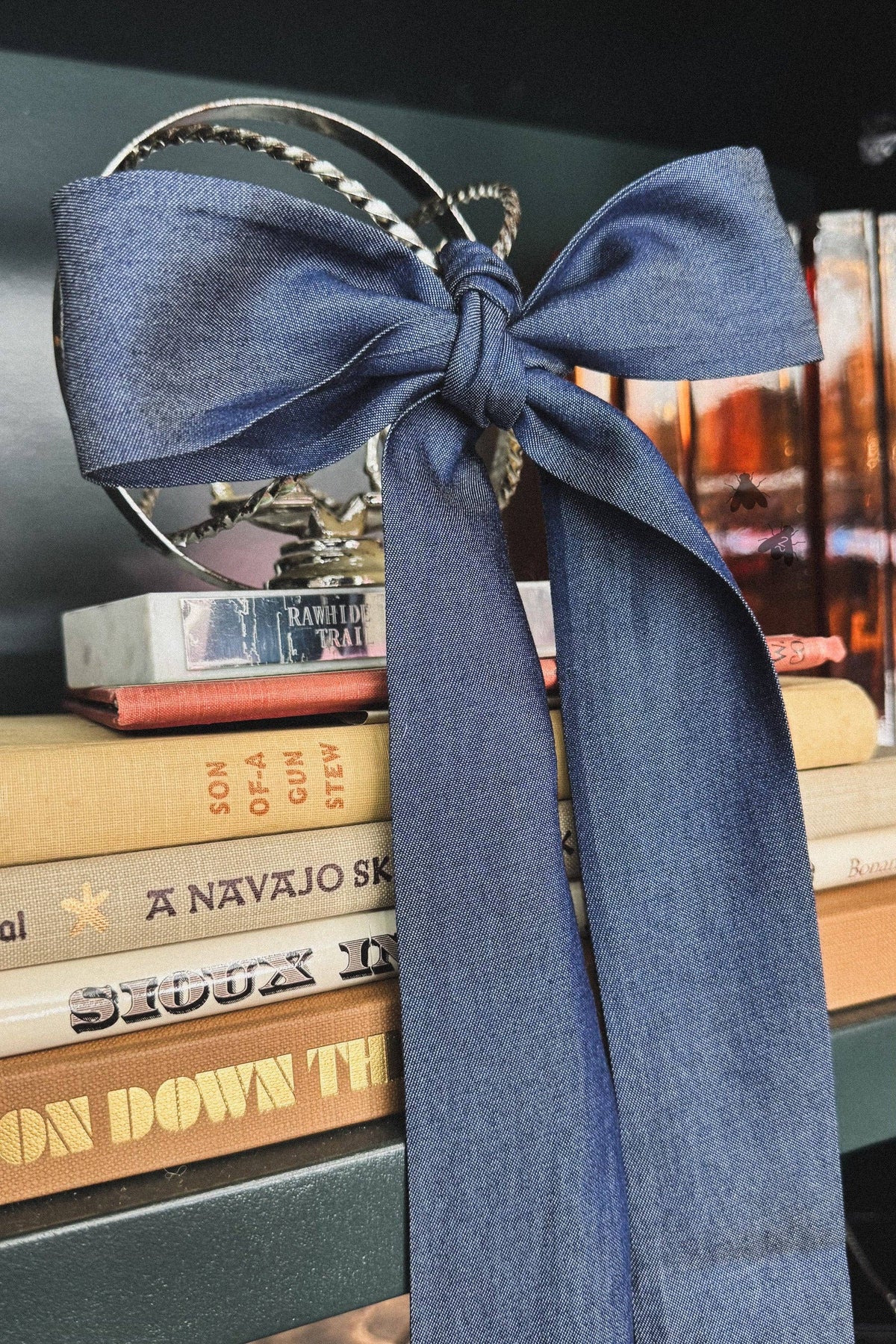 Denim Darkish Twilly