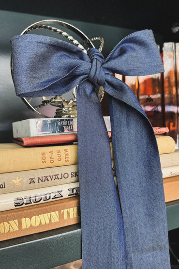 Denim Darkish Twilly