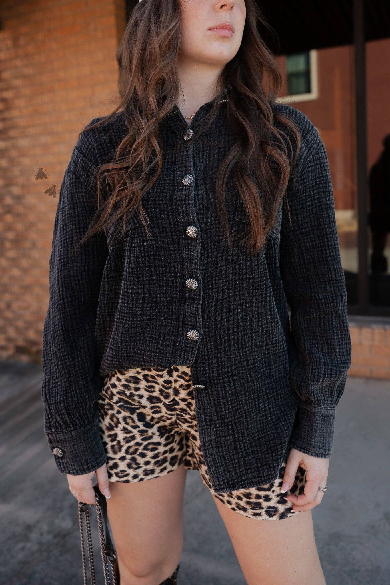 Acres Button Up Midnight