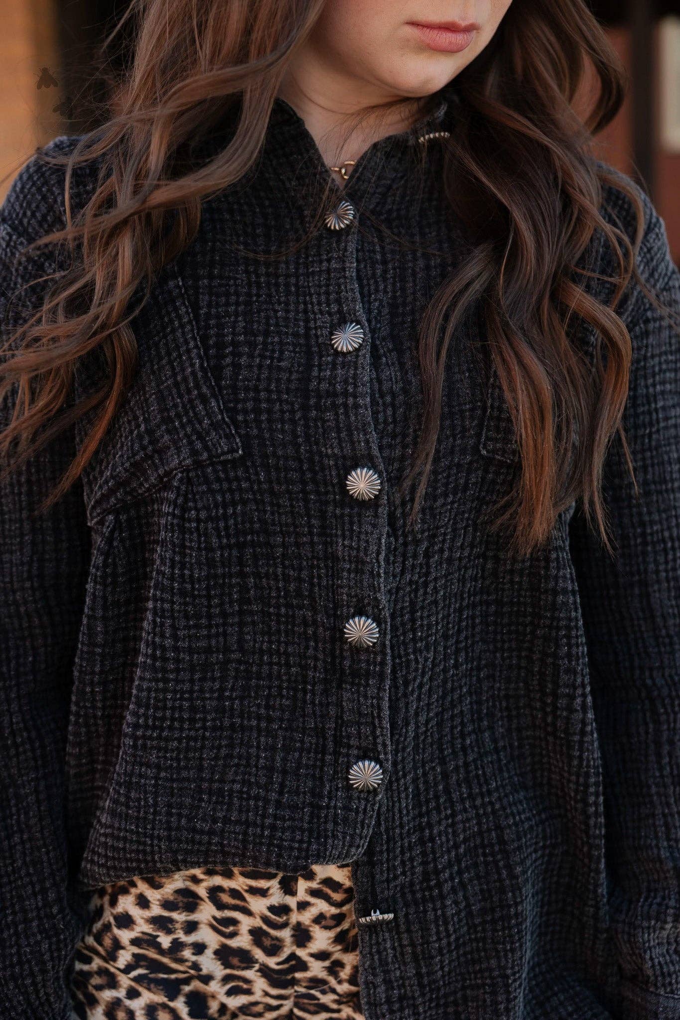 Acres Button Up Midnight