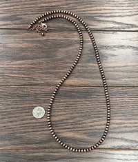 Copper-tone Bead Necklace