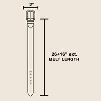 Western Longhorn Engraved Chain Belt