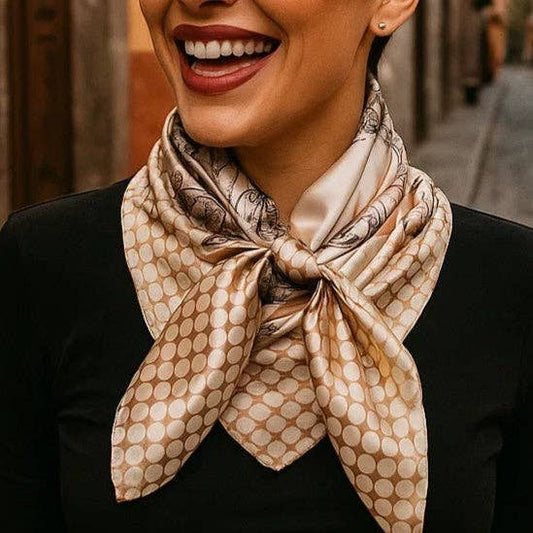 Tan and Cream Wild Rag