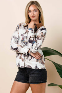 Western Print Jacket