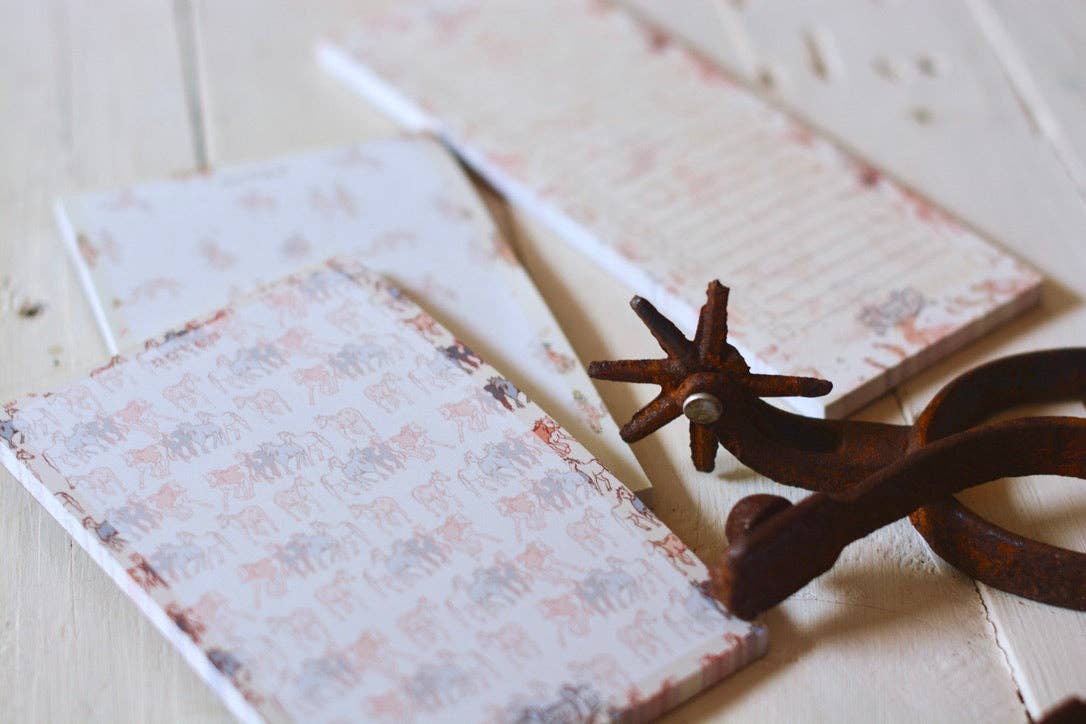 Western Cowgirls Run The World 4x6 Stationery Notepad