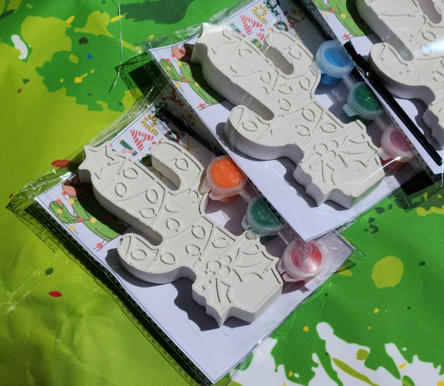 Christmas Cactus Plaster Paint Kits