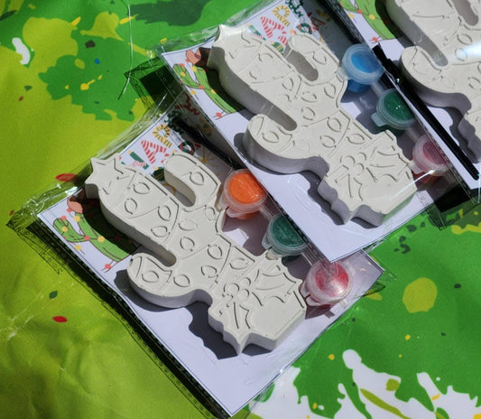 Christmas Cactus Plaster Paint Kits