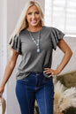 Ruffle Short Sleeve Top