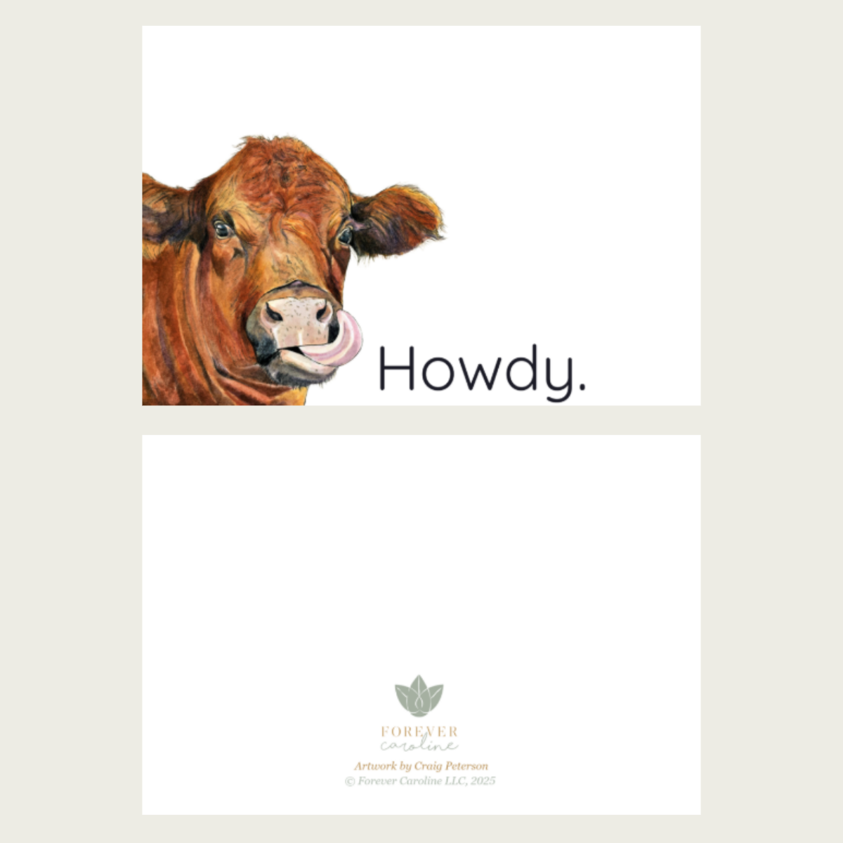 Howdy Set of 8 Cards & Envelopes