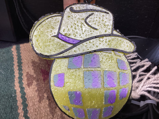 Cowboy Disco Ball Freshie (Clean Cotton Scent)