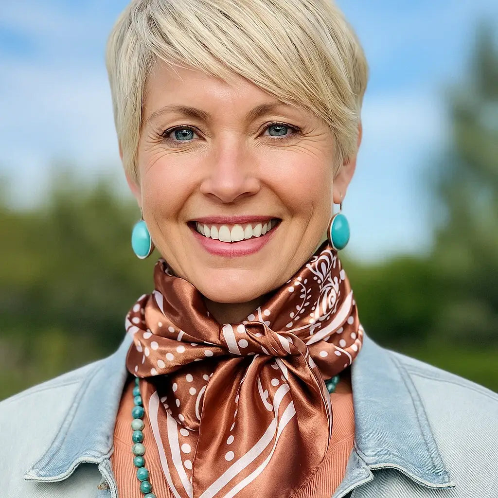 Copper Floral Paisley Wild Rag