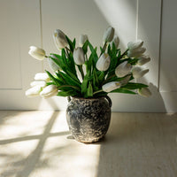 Hudson Metal Urn Bud Vase