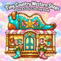 Tiny Country Western Shops Coloring Book