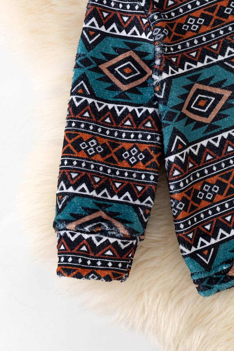 Light Fleece Aztec Pullover