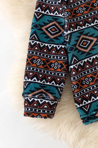 Light Fleece Aztec Pullover