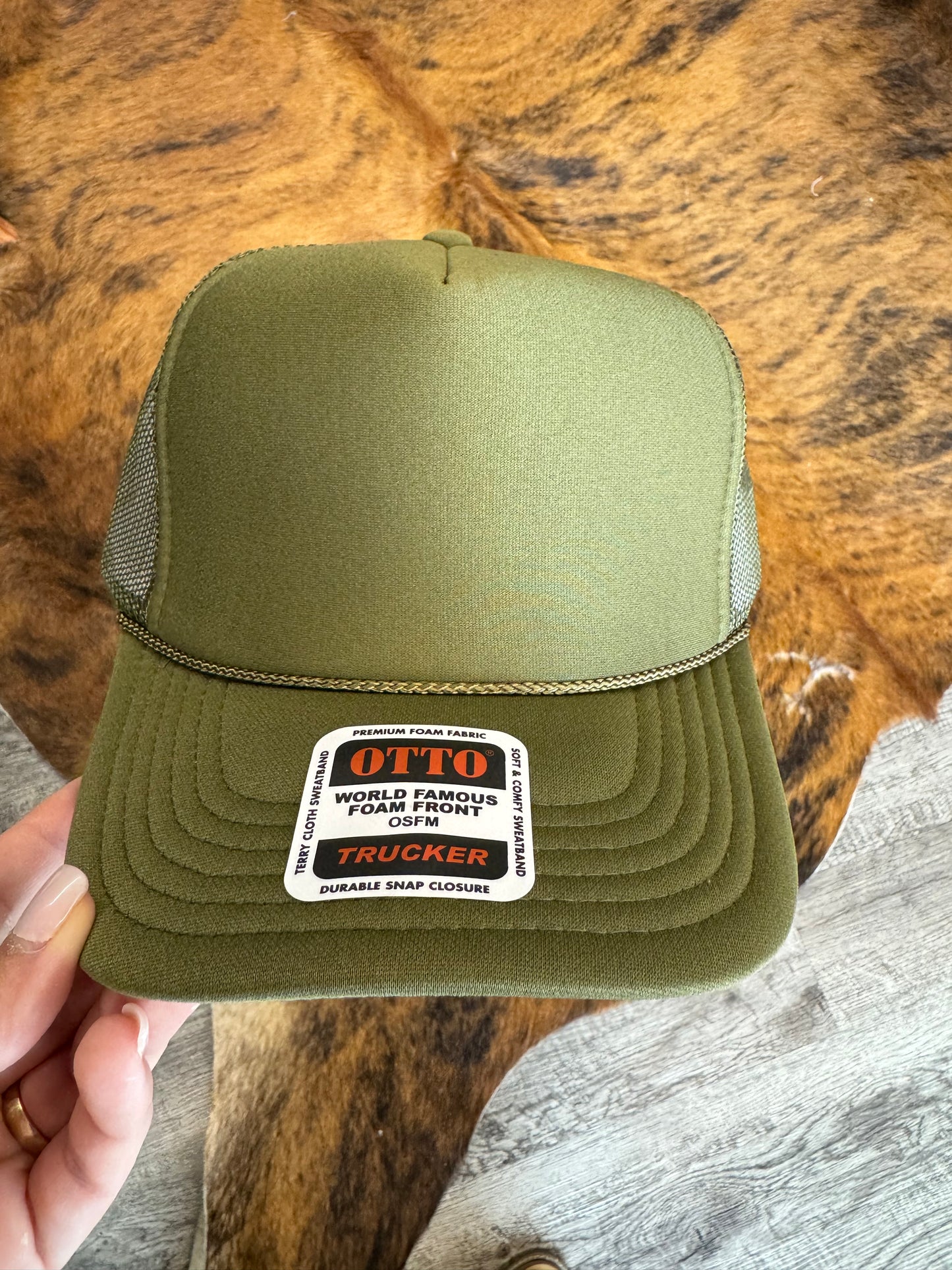 Otto Olive Green Trucker Hat