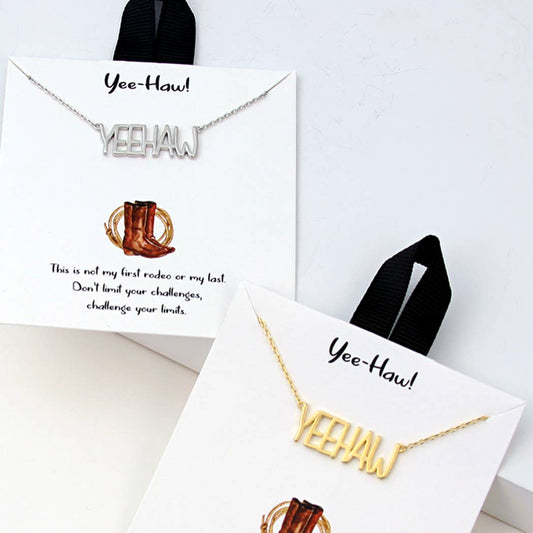 YeeHaw Word Necklace