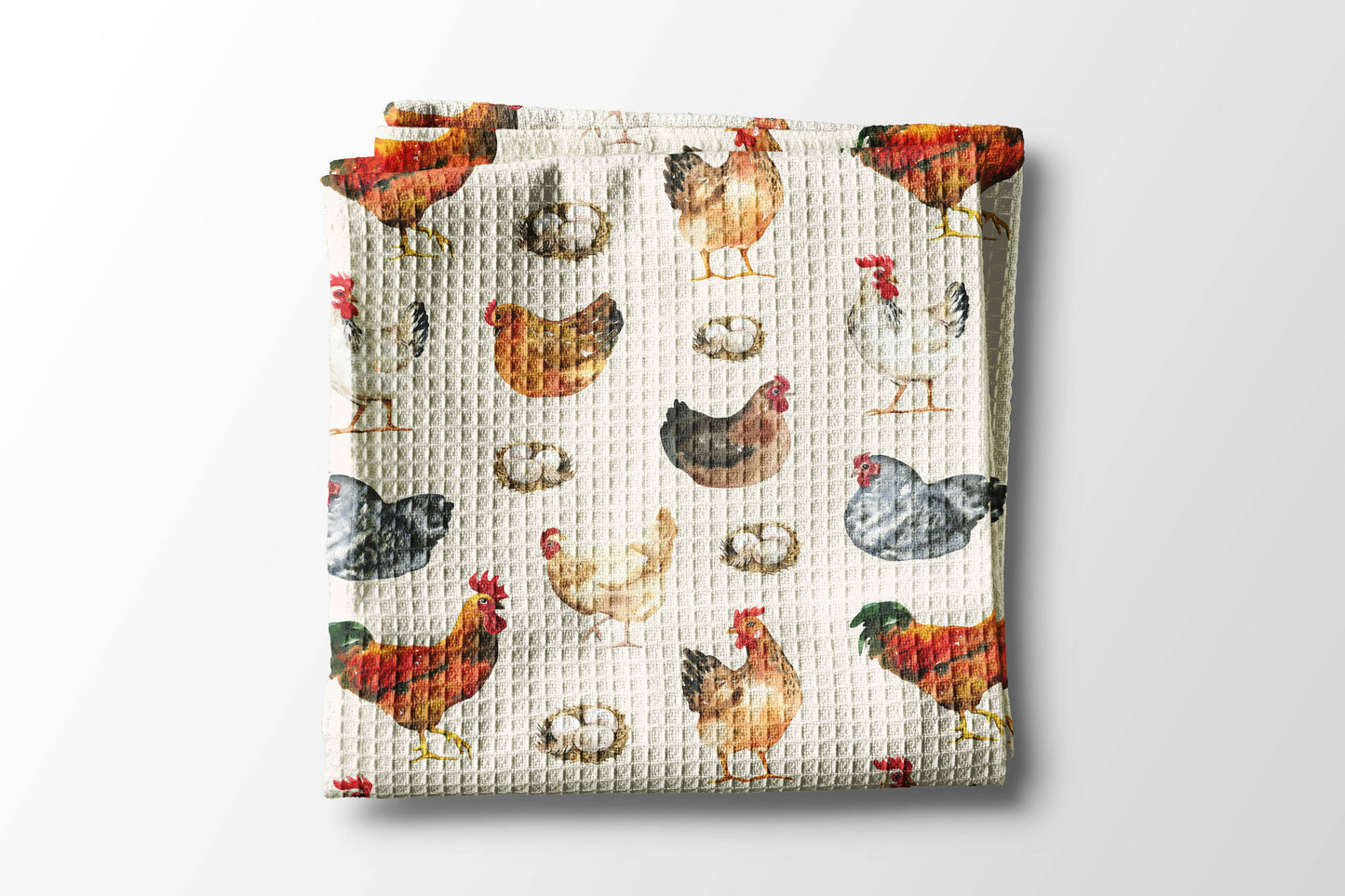 Chicken Kitchen Towel Waffle