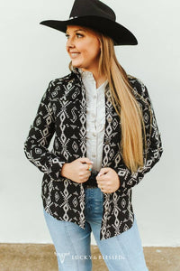 Black Aztec Woven Shirt