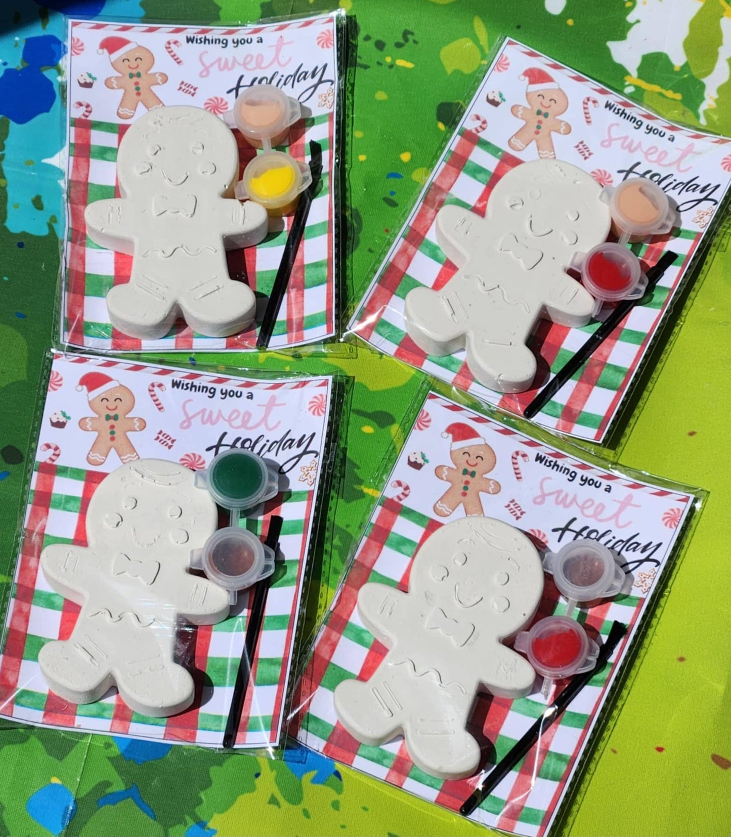 Gingerbread Plaster Party Paint your own Kits