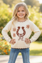 Horseshoe Flower Sweater