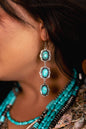 3 Tier Turquoise Earring