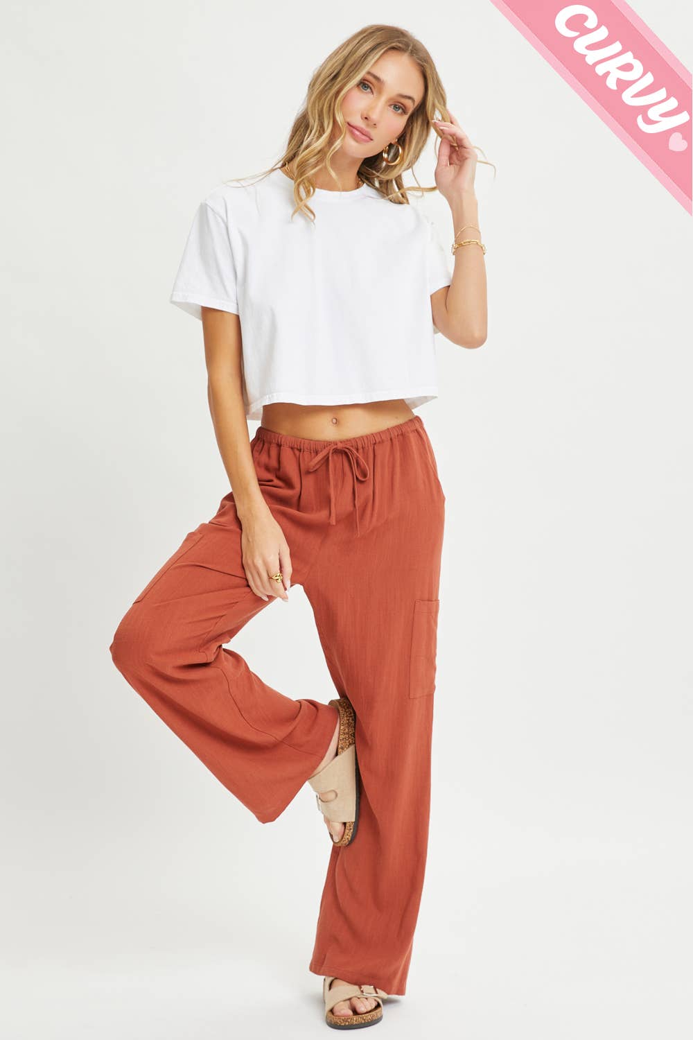 Brick Linen Pants