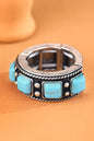 Square Semi Stone Ring