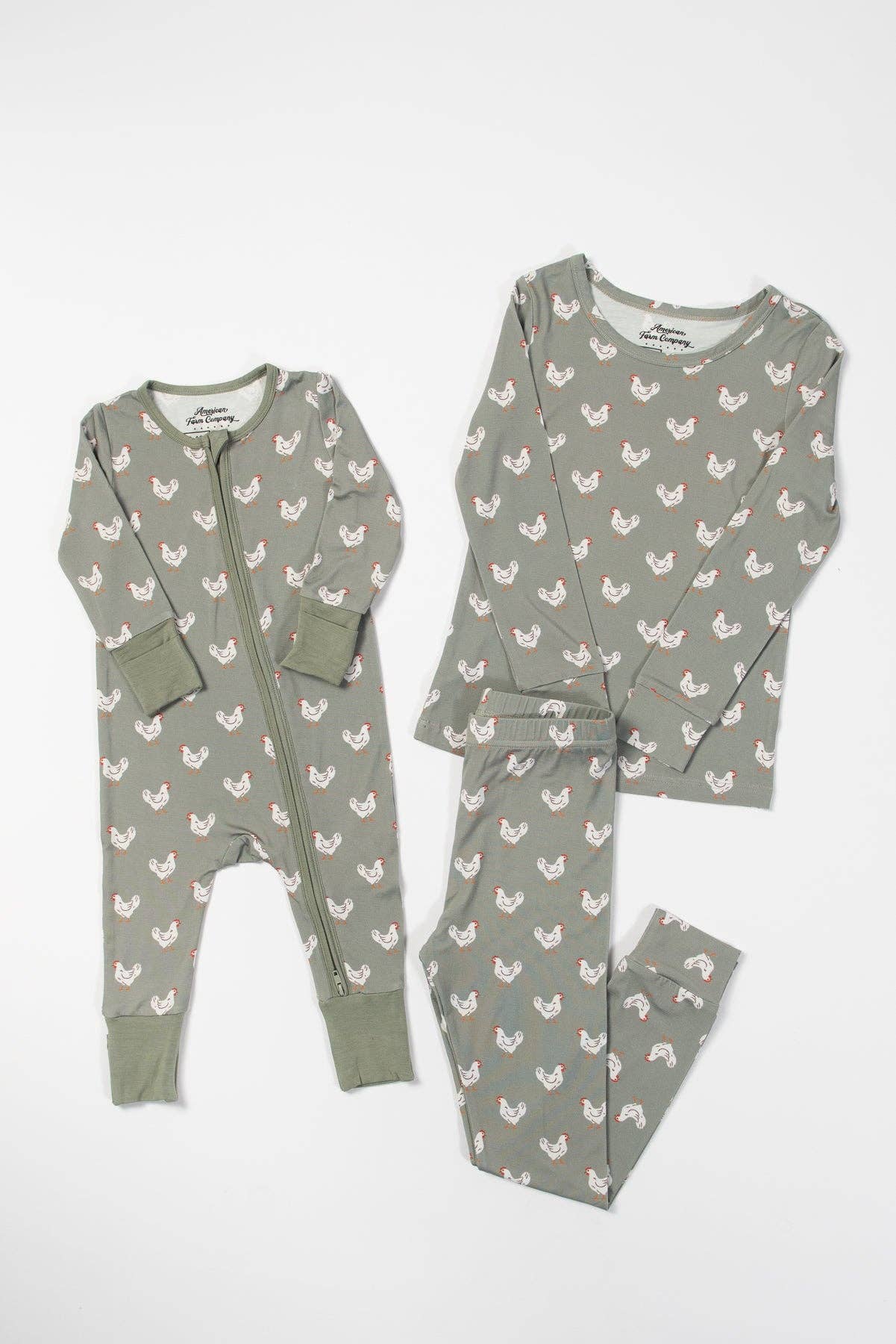 Sage Chickens Bamboo Zippy