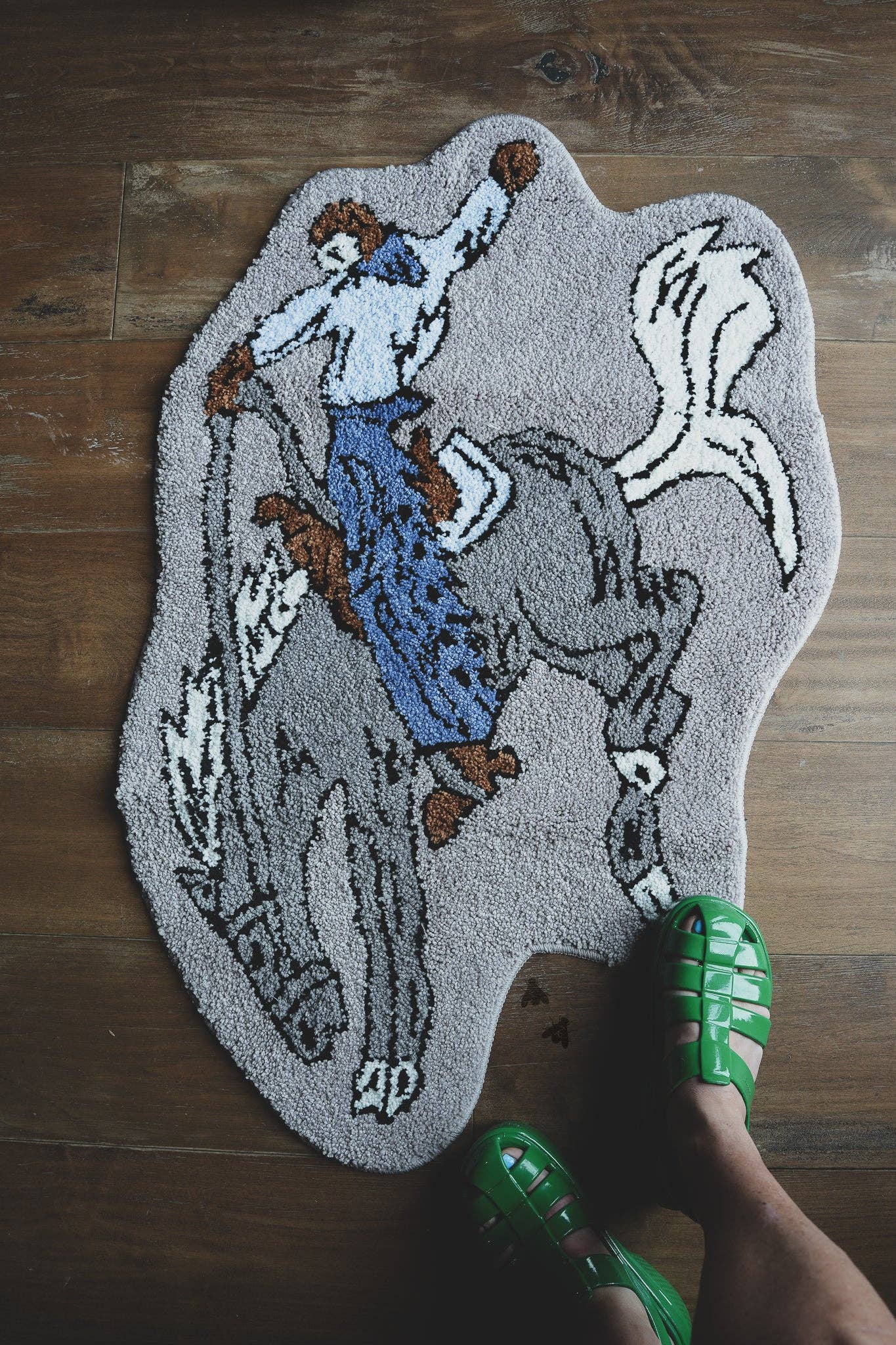 Bronc Buster Rug